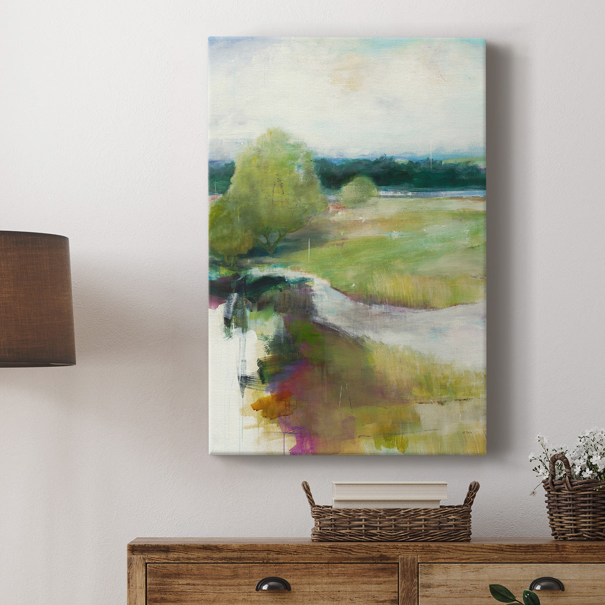 Crossing the Stream - Canvas Art Print