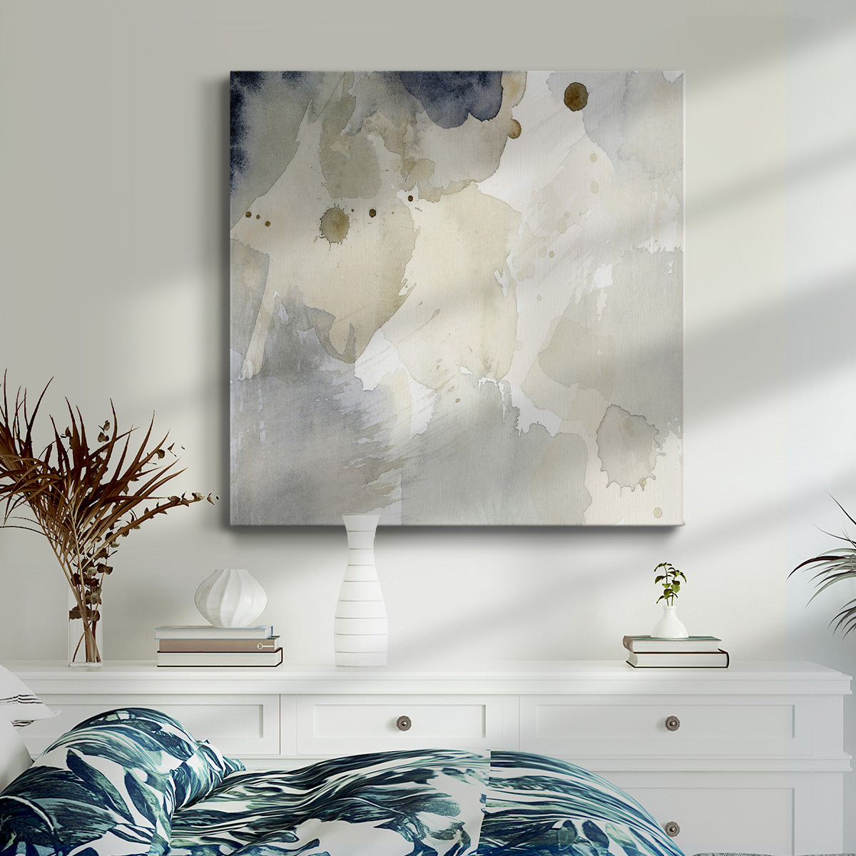 Dried Bergamot in Mist I - Canvas Art Print