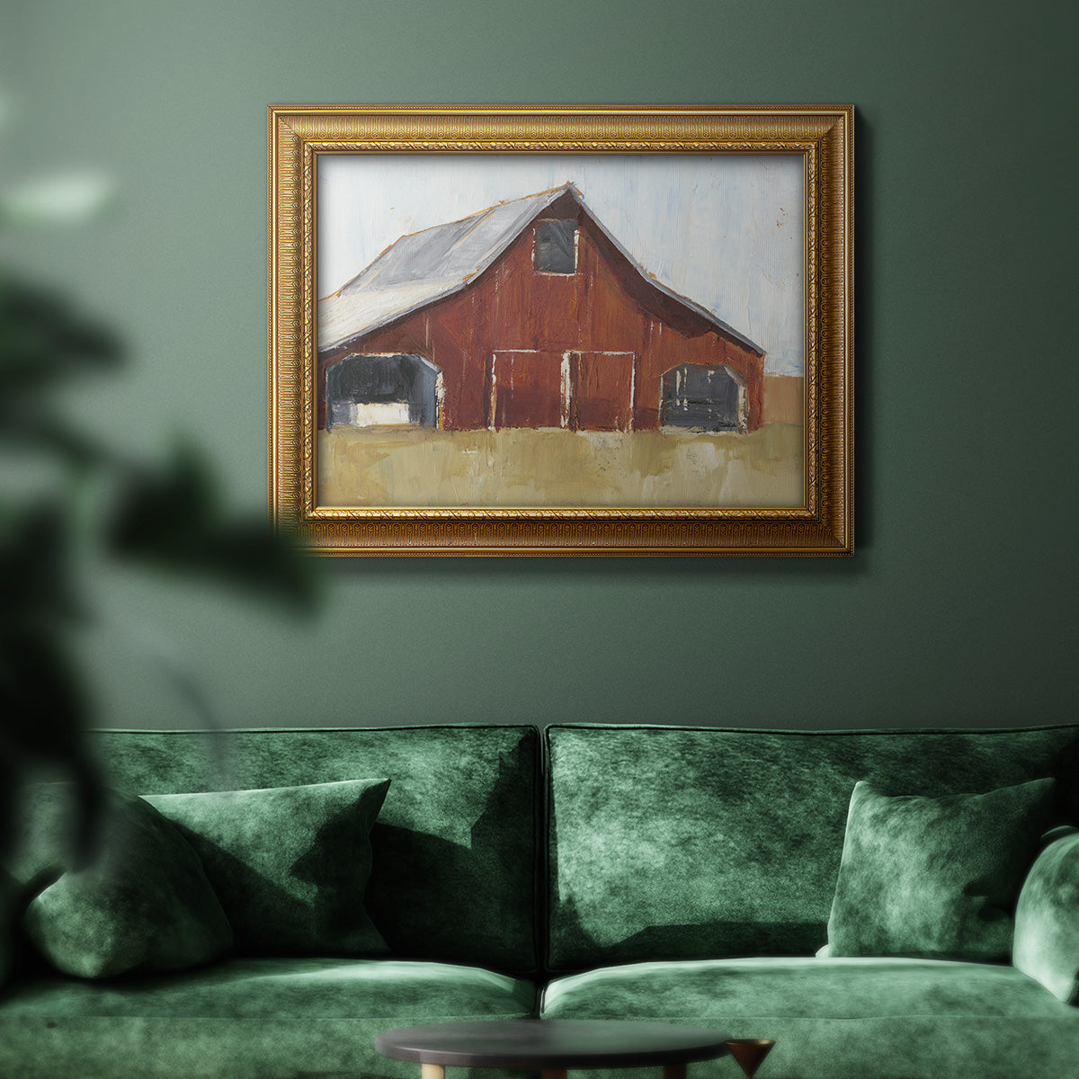 Rustic Red Barn I Premium Framed Canvas- Ready to Hang