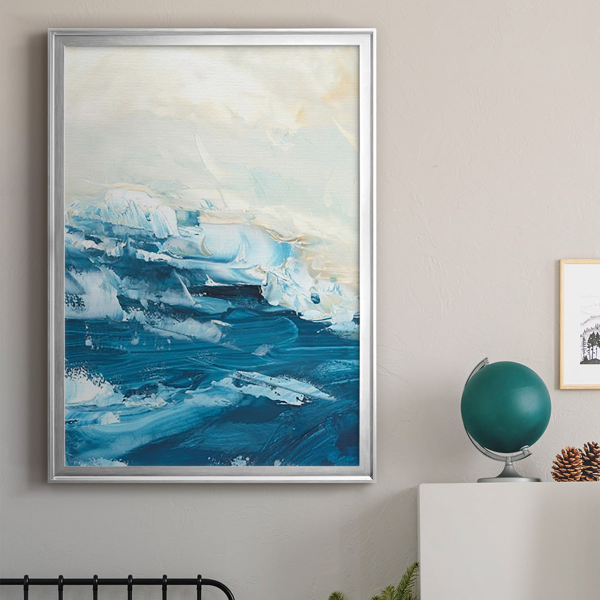 Wave after Wave I - Modern Framed Canvas Print