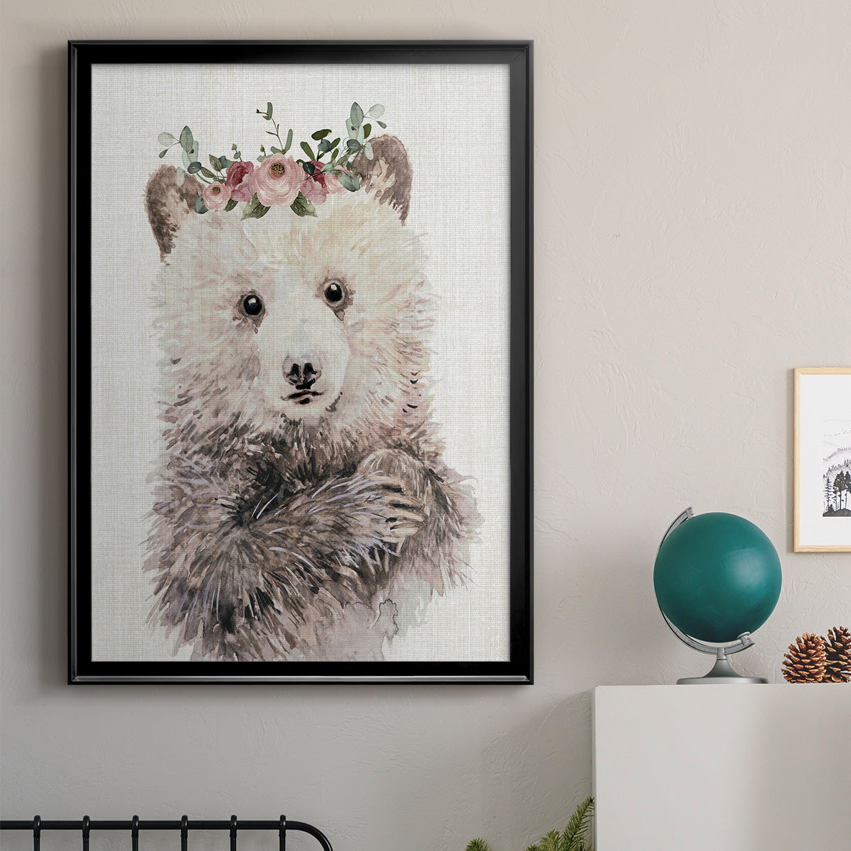 Dressy Cub - Modern Framed Canvas Print