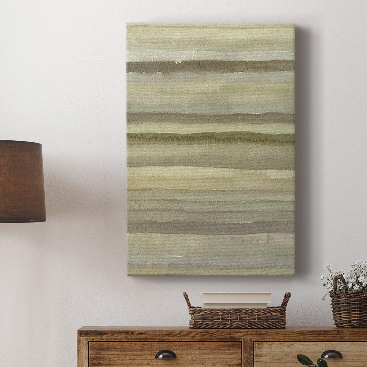 Lines in Neutral II - Canvas Art Print