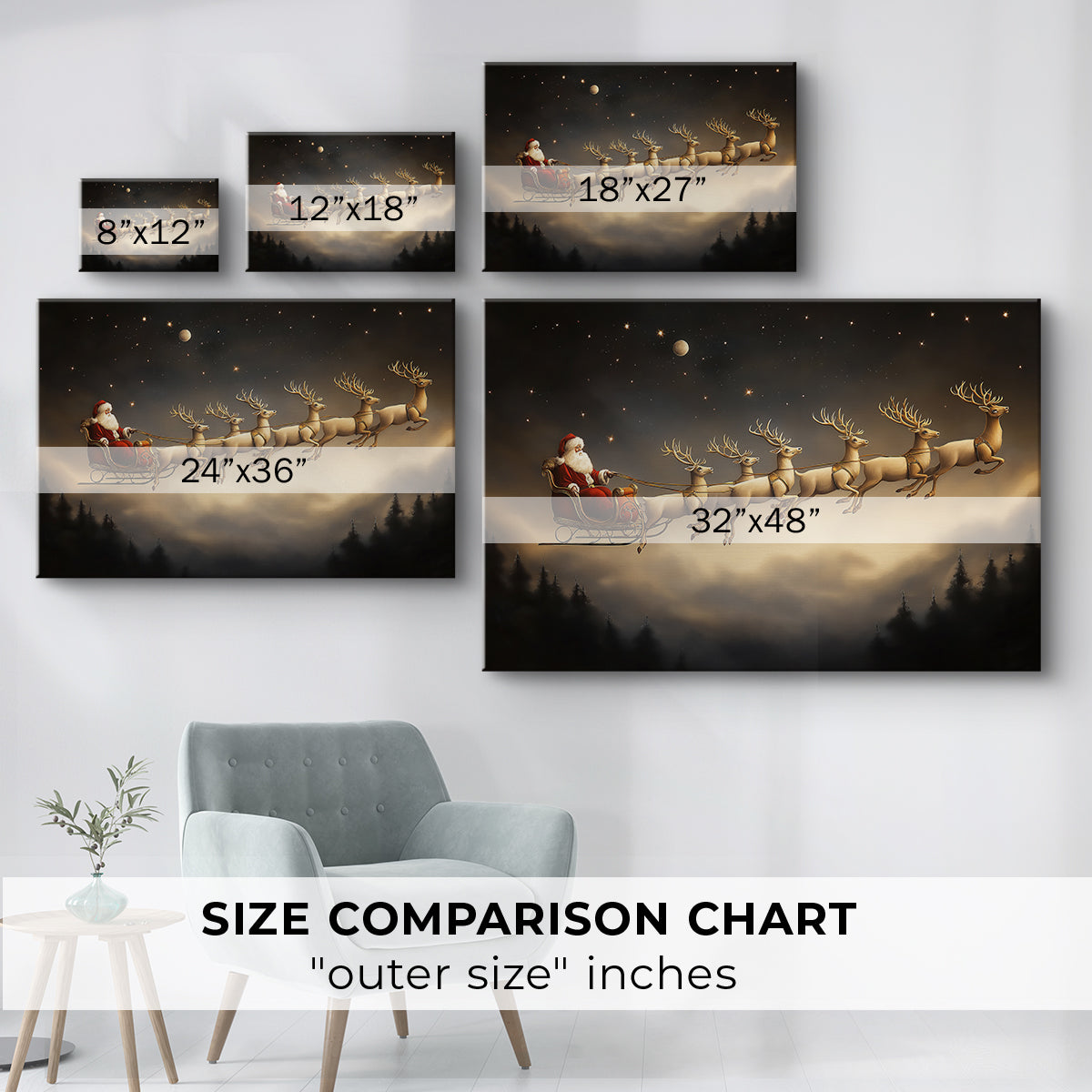 Amber Whisper of Candle - Canvas Art Print