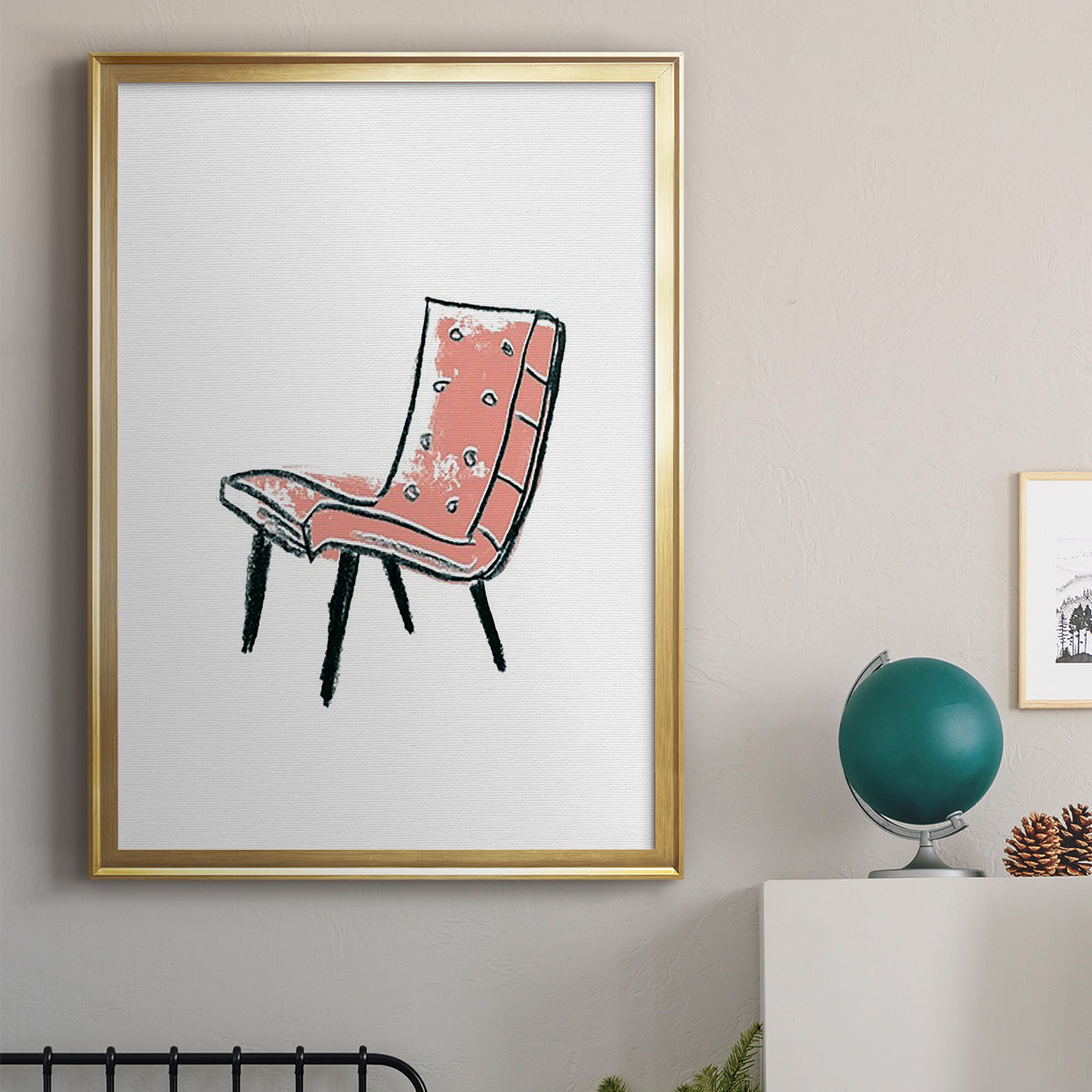 Take a Seat IX - Modern Framed Canvas Print