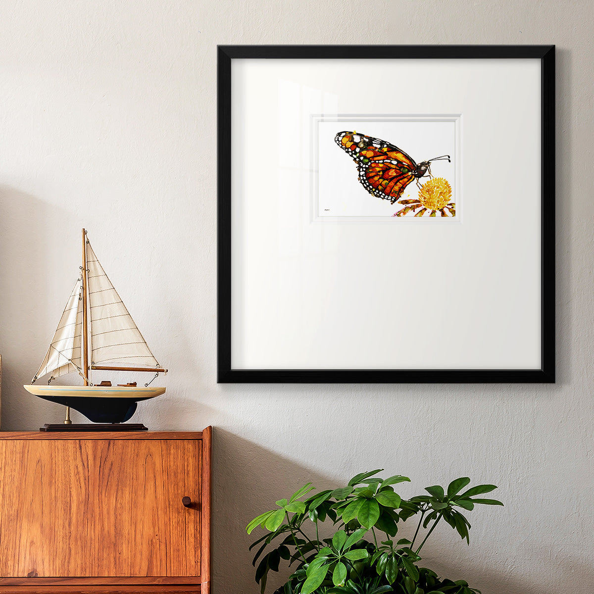 Wings I Premium Framed Print Double Matboard