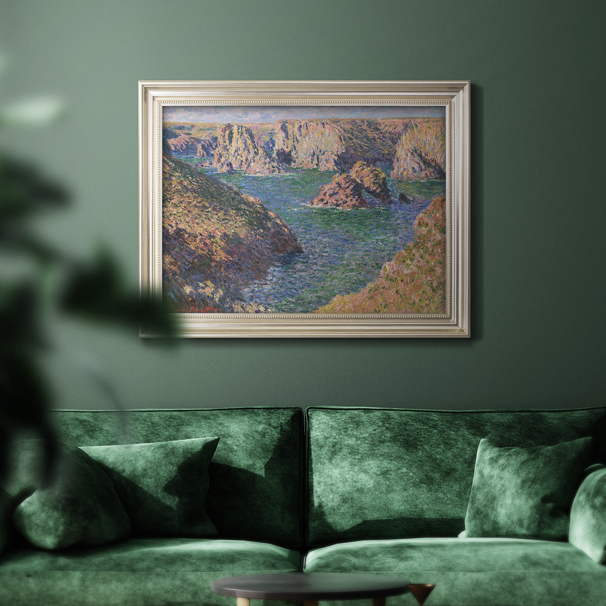 Port-Domois, Belle-Isle - Ornate Framed Canvas Print