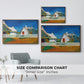 Three White Cottages at Saintes-Maries, 1888 - Floater Framed Canvas Print