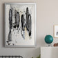 Grey Scribbles I - Modern Framed Canvas Print