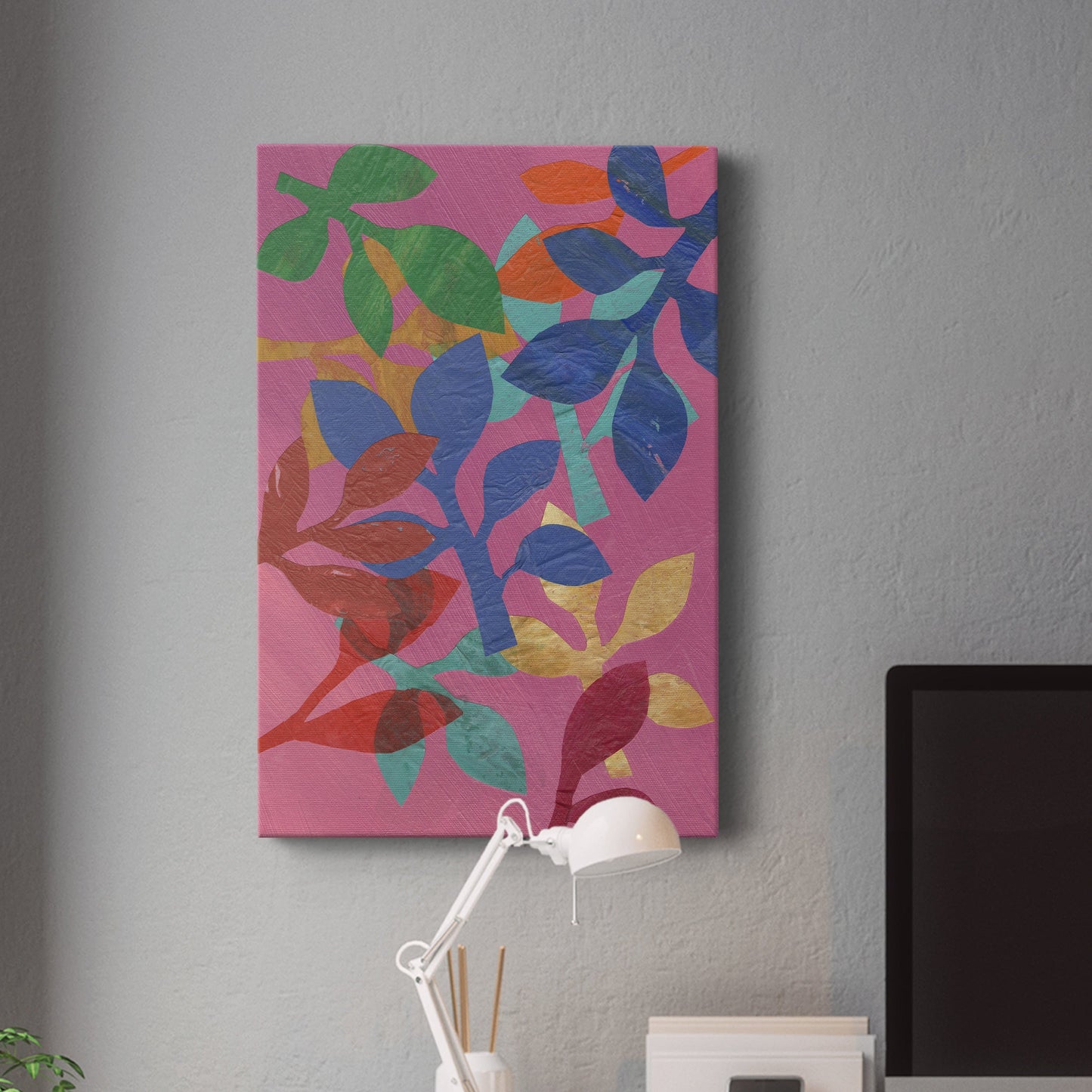 Vivid Stems II Premium Gallery Wrapped Canvas - Ready to Hang