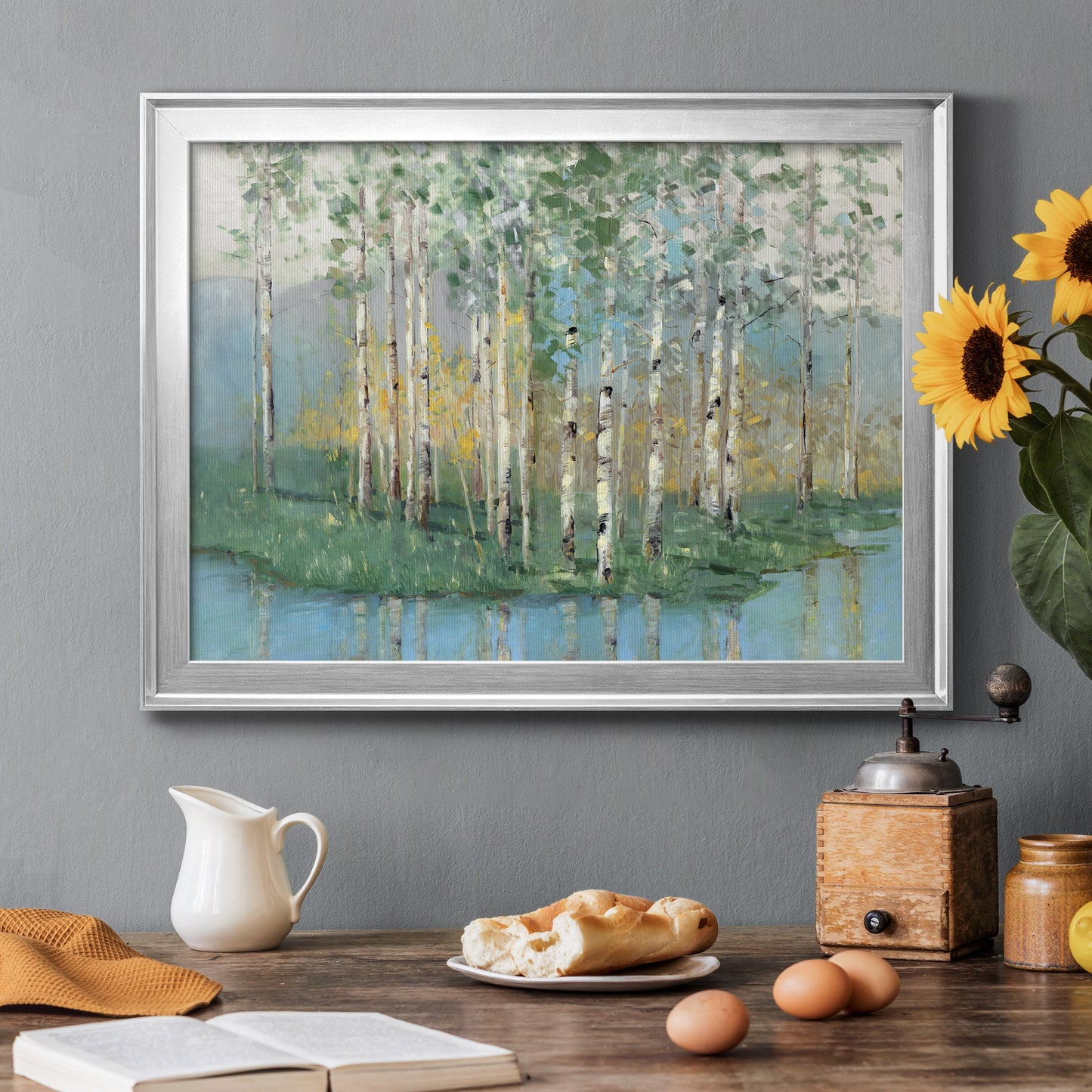 Birch Reflections Revisited Premium Classic Framed Canvas - Ready to Hang