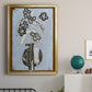 Graphic Flowers in Vase IV - Modern Framed Canvas Print