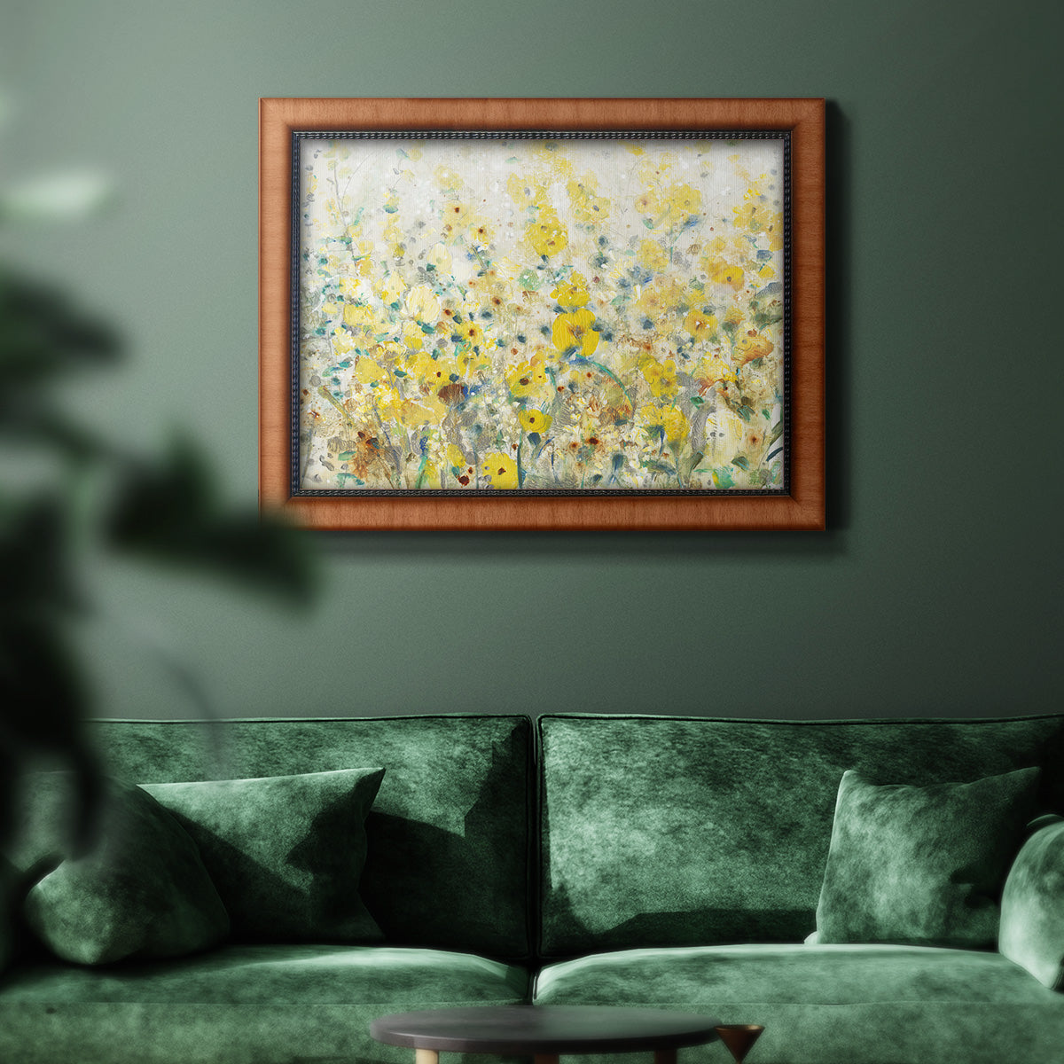 Cheerful Garden II Premium Framed Canvas- Ready to Hang