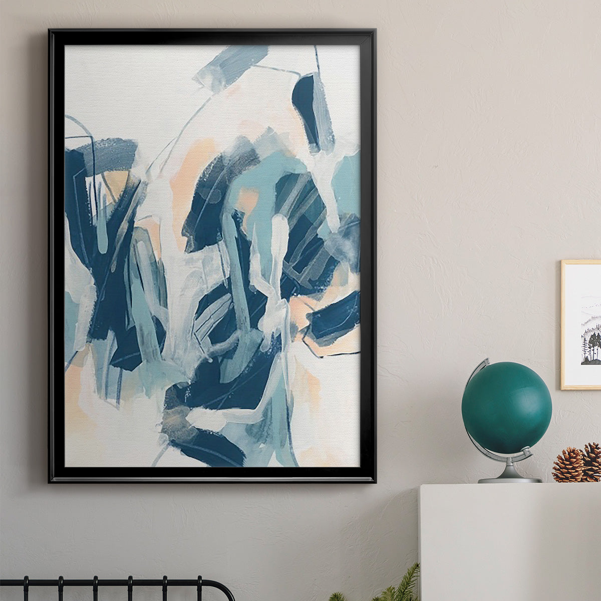 Interlocking Melody I - Modern Framed Canvas Print