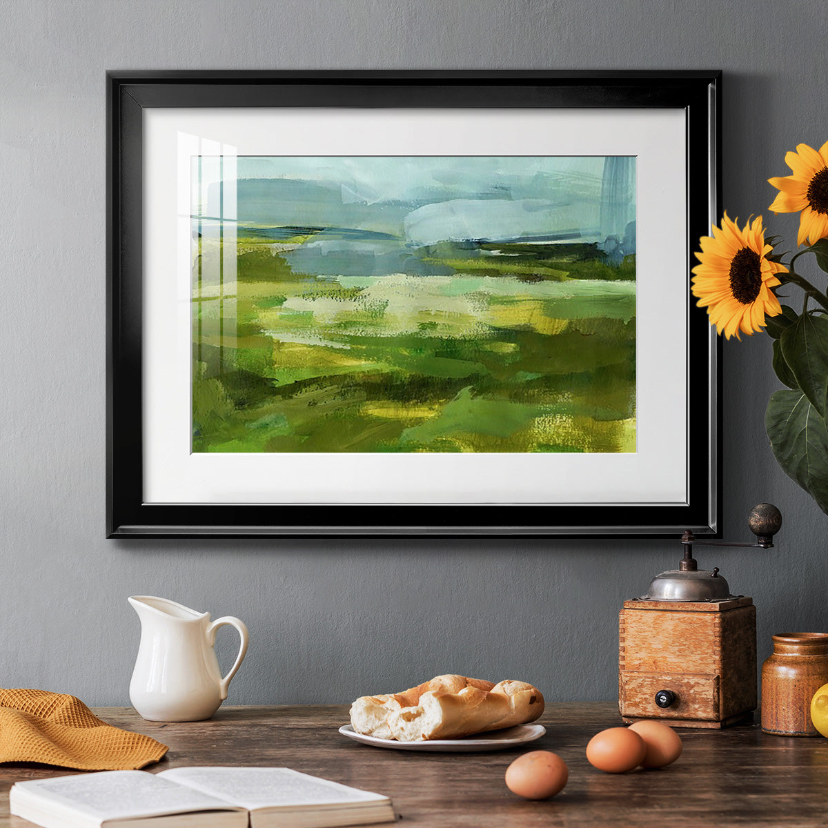 Emerald View I Premium Framed Print - Ready to Hang