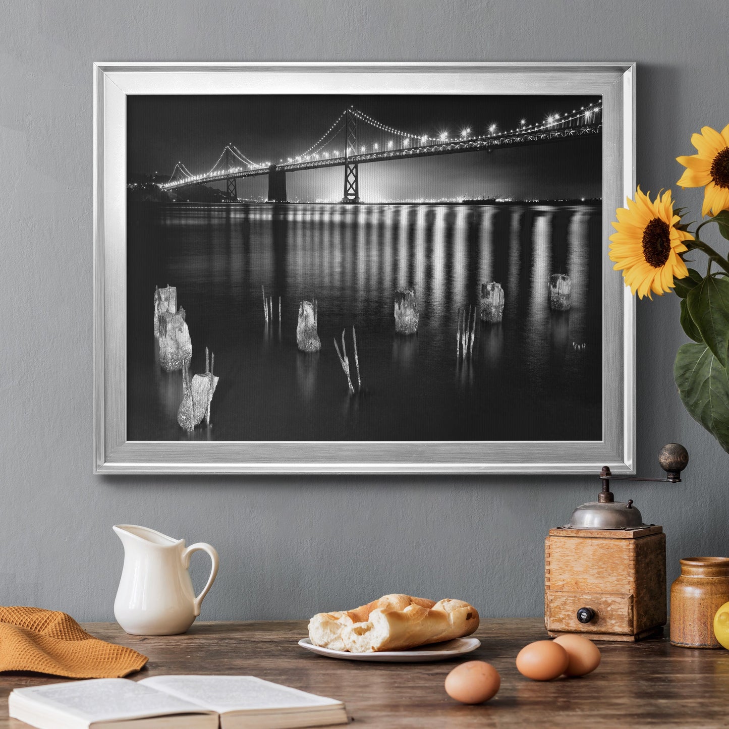 Night Reflections Premium Classic Framed Canvas - Ready to Hang