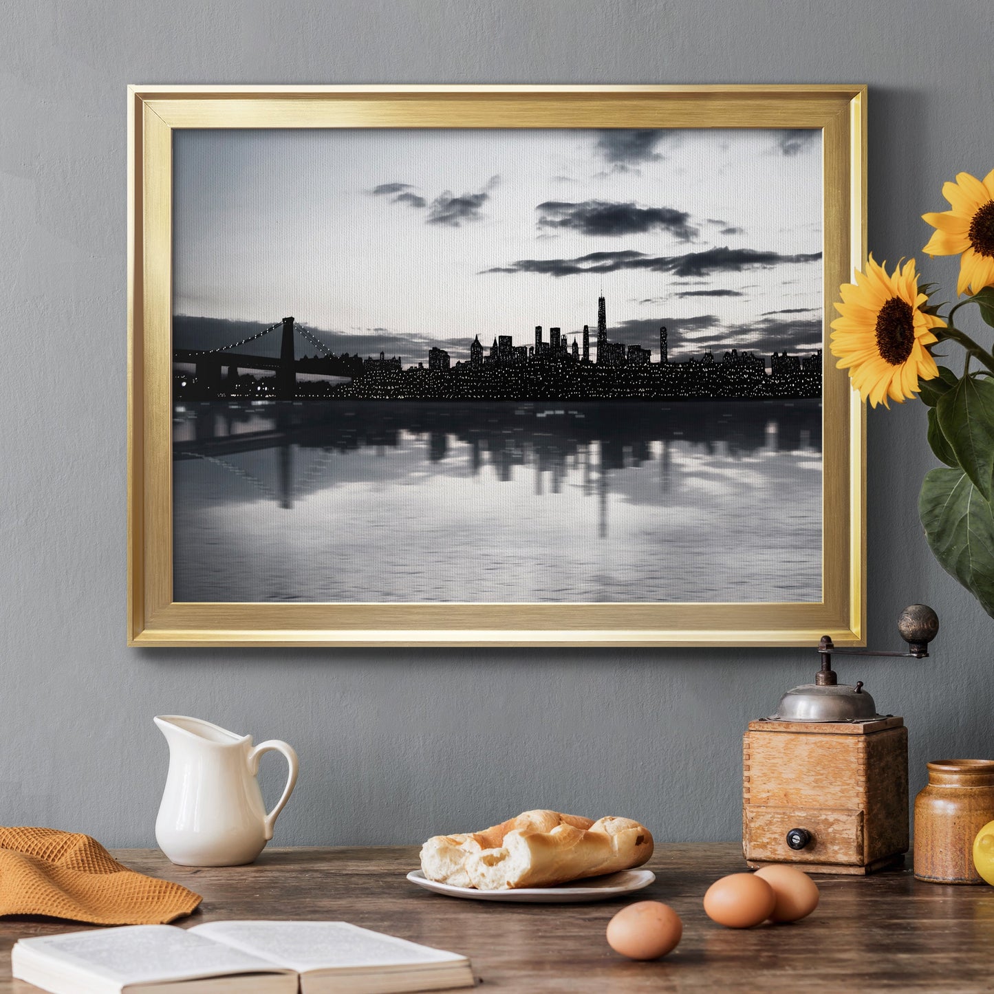 Shimmering Skyline Premium Classic Framed Canvas - Ready to Hang