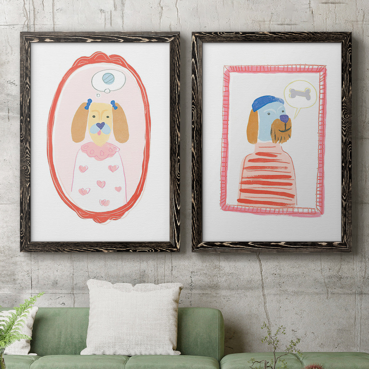 Cameo Characters III - Premium Framed Canvas 2 Piece Set - Ready to Hang