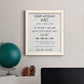 Stay Safe Rules - Premium Canvas Framed in Barnwood - Ready to Hang