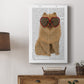 Pomeranian and Heart Glasses Premium Gallery Wrapped Canvas - Ready to Hang