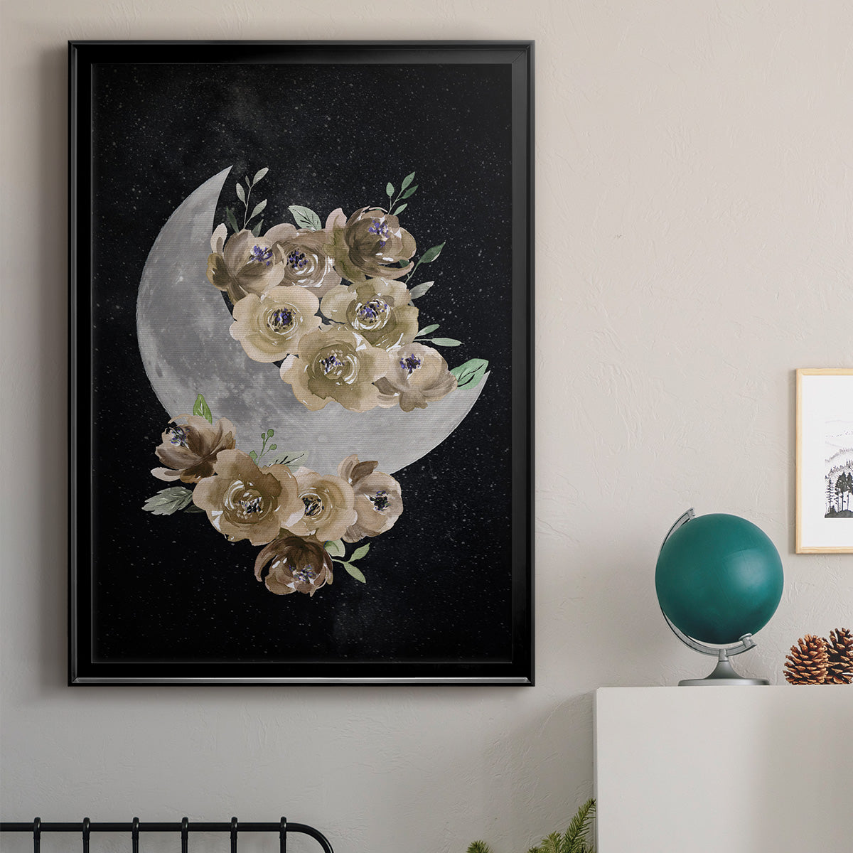 Bohemian Moon - Modern Framed Canvas Print