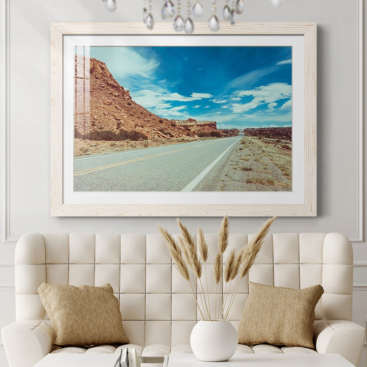 New Mexico Drive II - Barnwood Framed Art Print