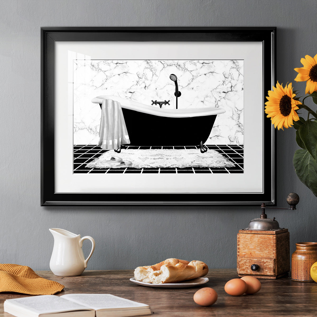 Modern Bath I Premium Framed Print - Ready to Hang