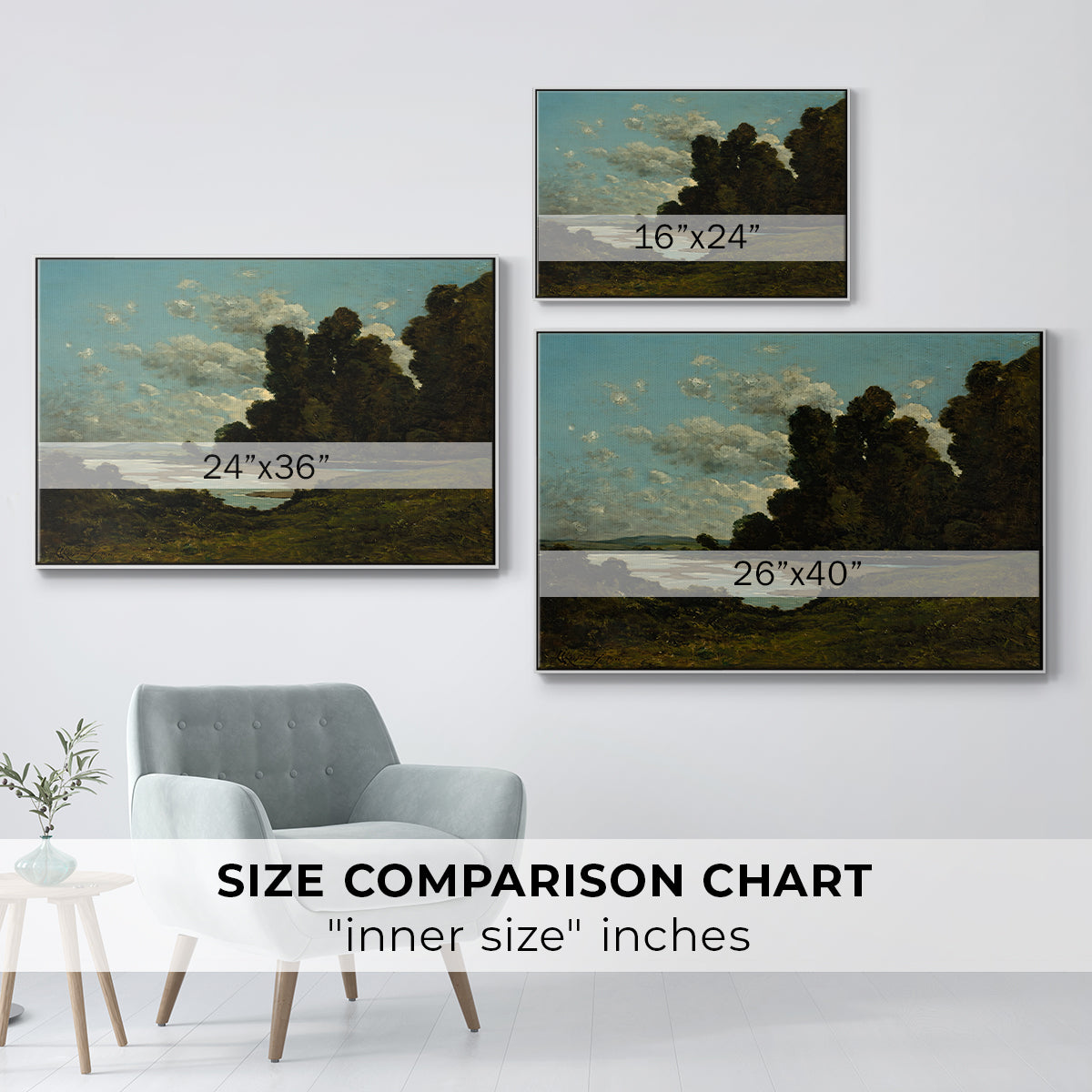 The River Loire at Nevers, 1901 - Floater Framed Canvas Print