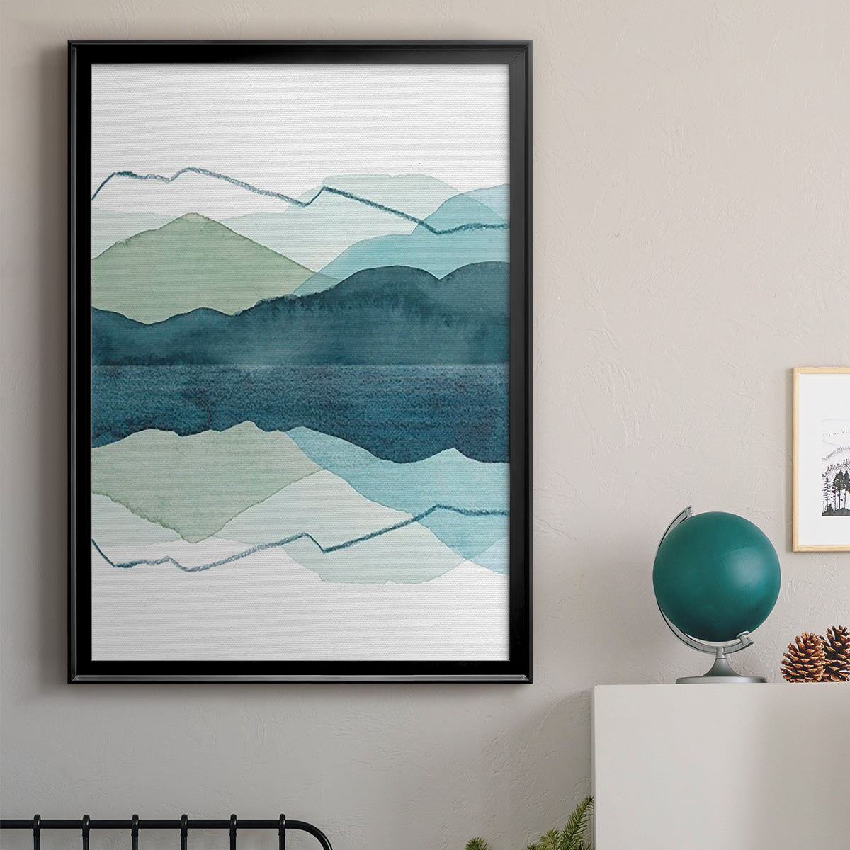 Icicle Range II - Modern Framed Canvas Print