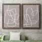 Linen Roundabout I - Premium Framed Canvas 2 Piece Set - Ready to Hang