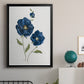 Blue Poppies - Modern Framed Canvas Print