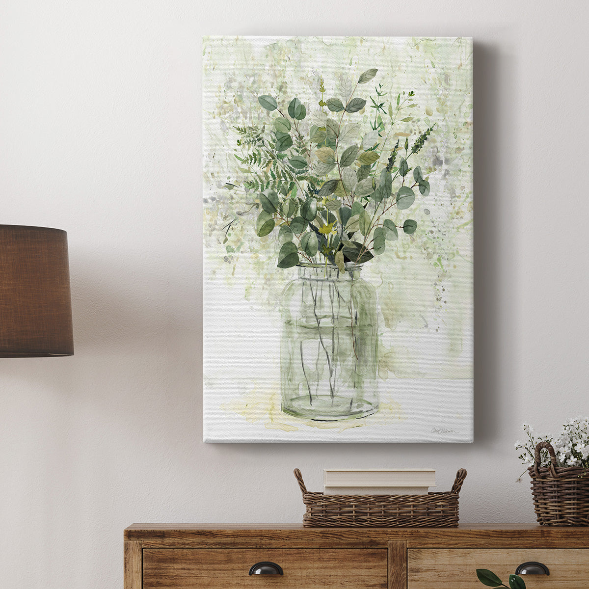 Delicate Greenery II - Canvas Art Print
