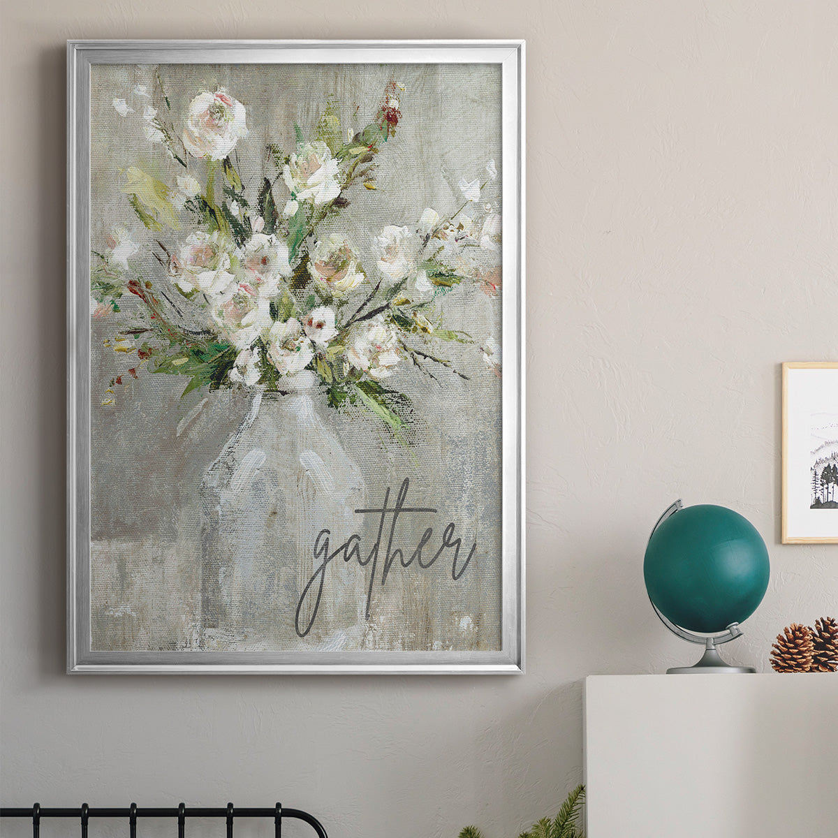 Gather - Modern Framed Canvas Print
