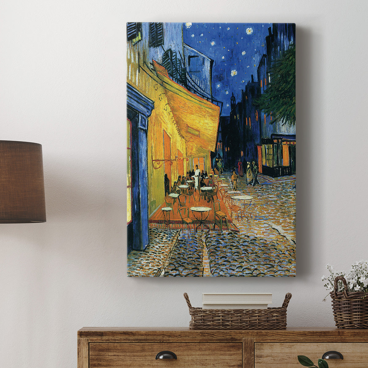 Café Terrace at Night - Canvas Art Print