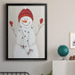 Festive Snowman III - Modern Framed Canvas Print