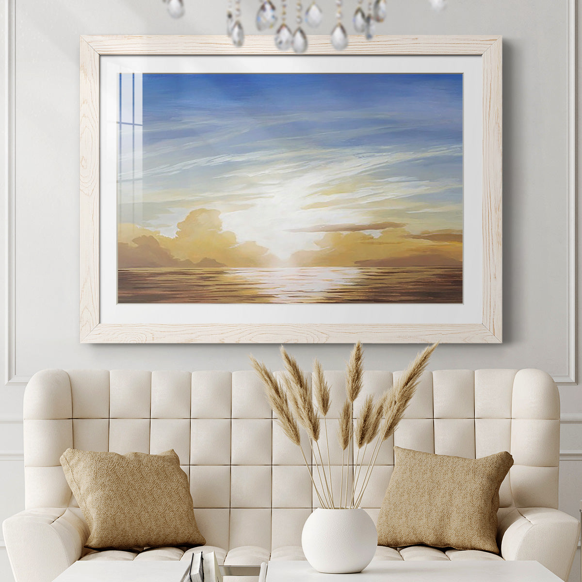 Luminous Waters III - Barnwood Framed Art Print