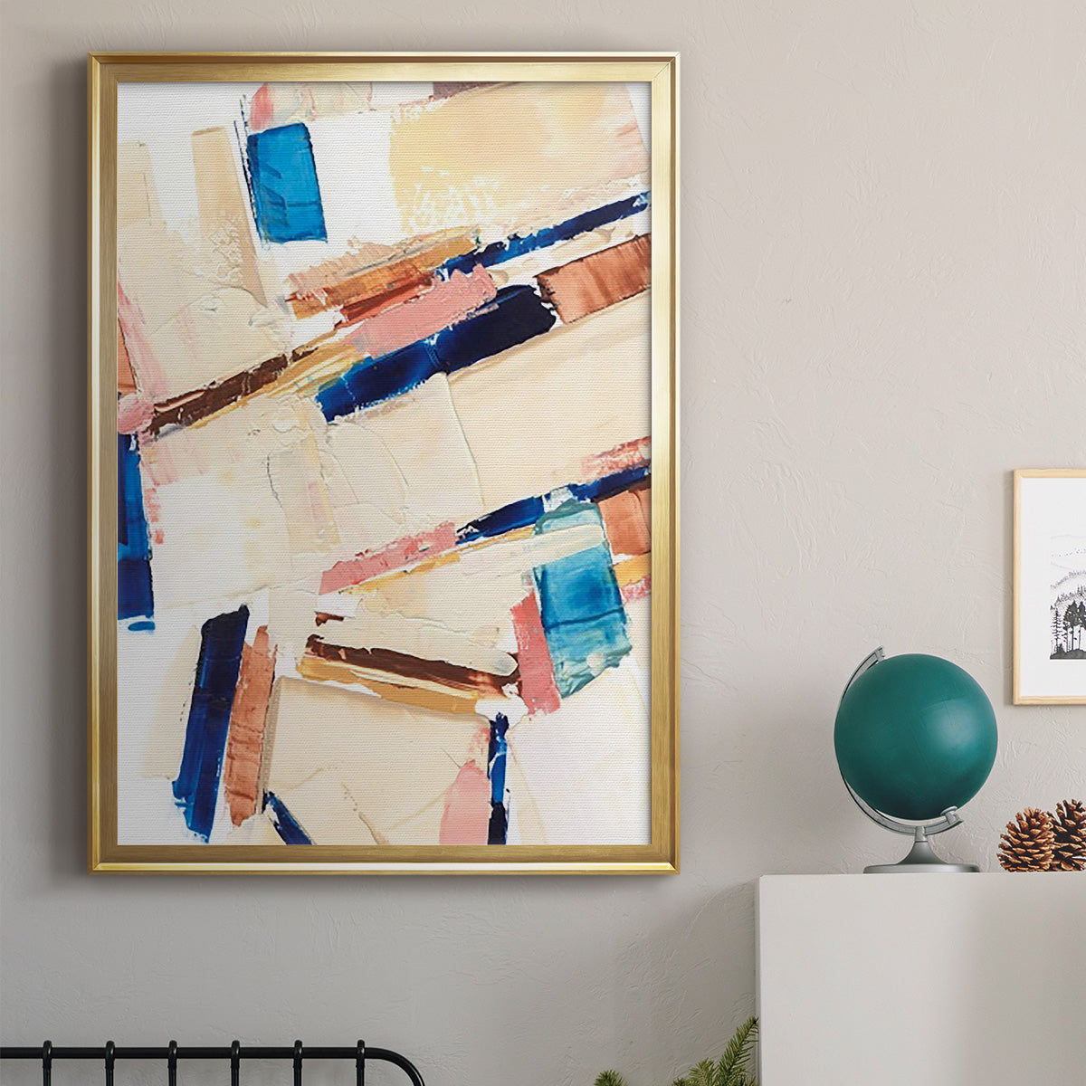 Pivot Point II - Modern Framed Canvas Print