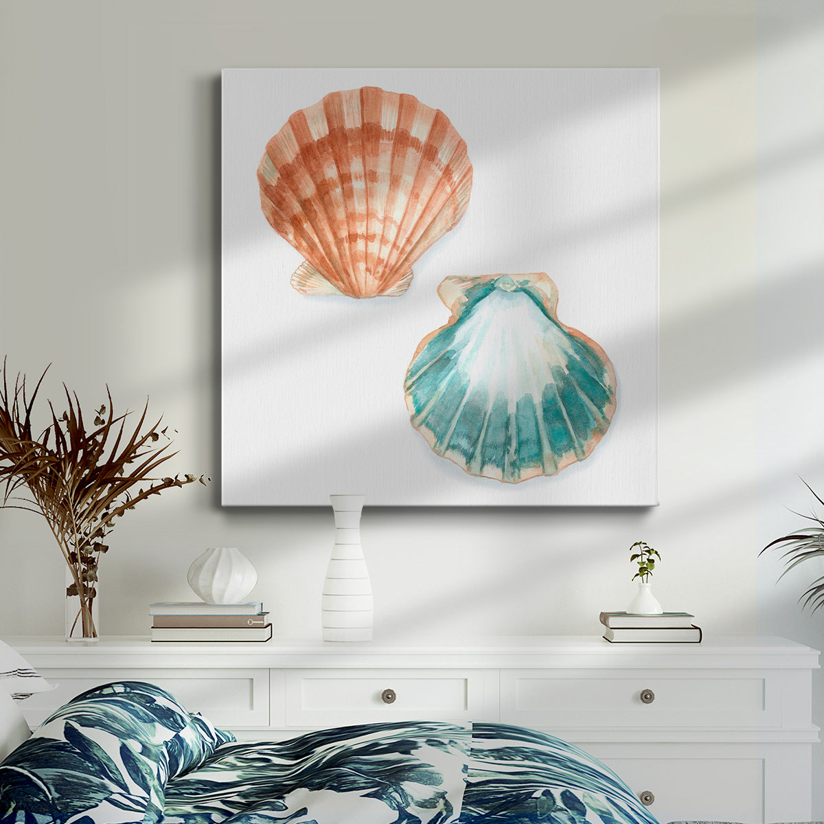 Watercolor Shells I-Premium Gallery Wrapped Canvas - Ready to Hang