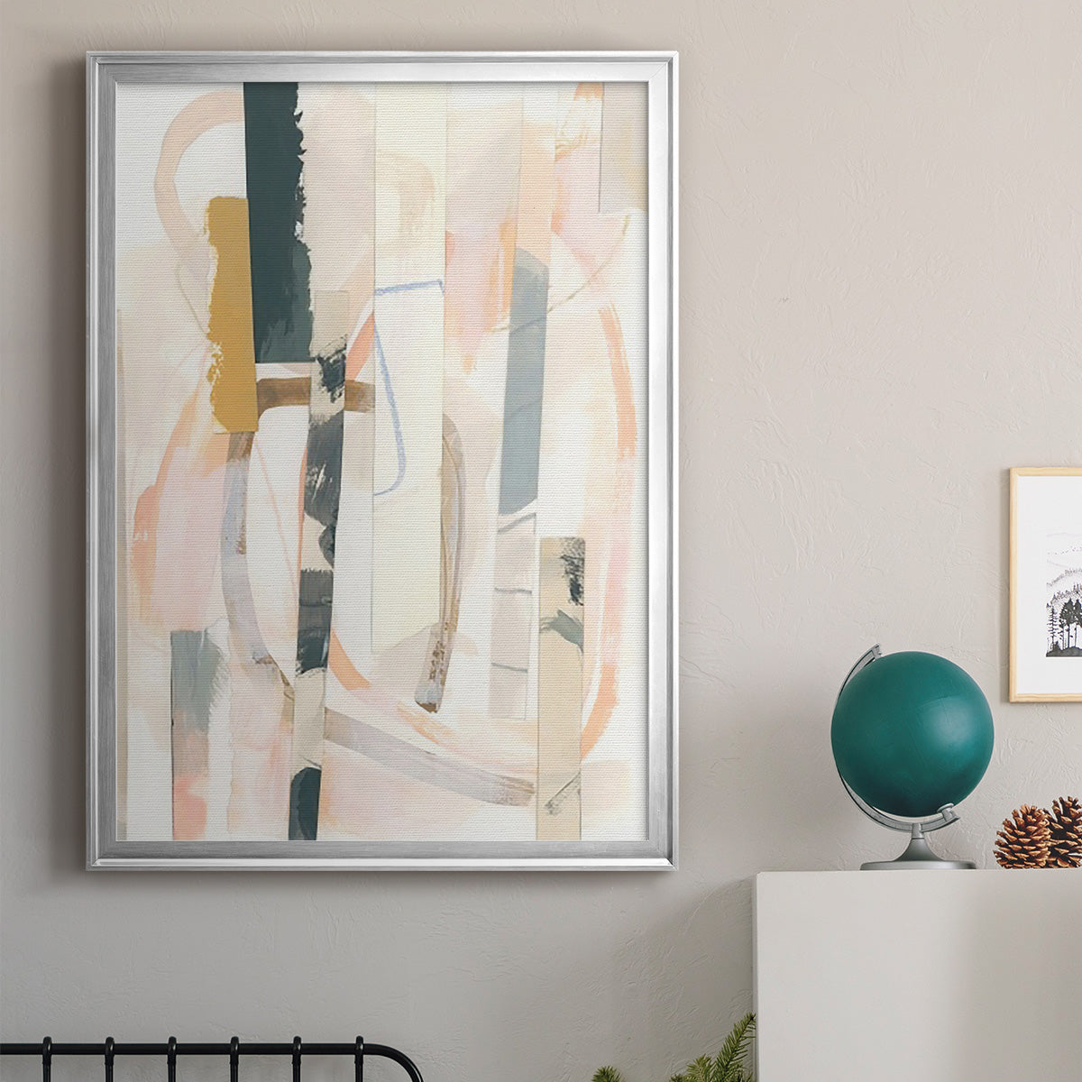 Melon Litmus II - Modern Framed Canvas Print