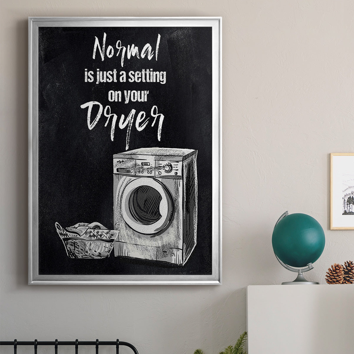 Normal Is Just A Setting - Modern Framed Canvas Print