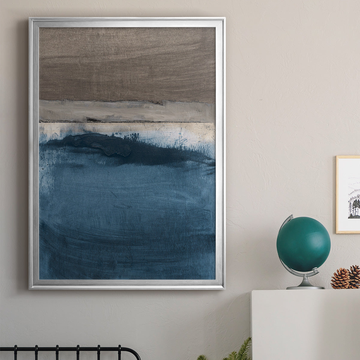 Midnight Sky - Modern Framed Canvas Print