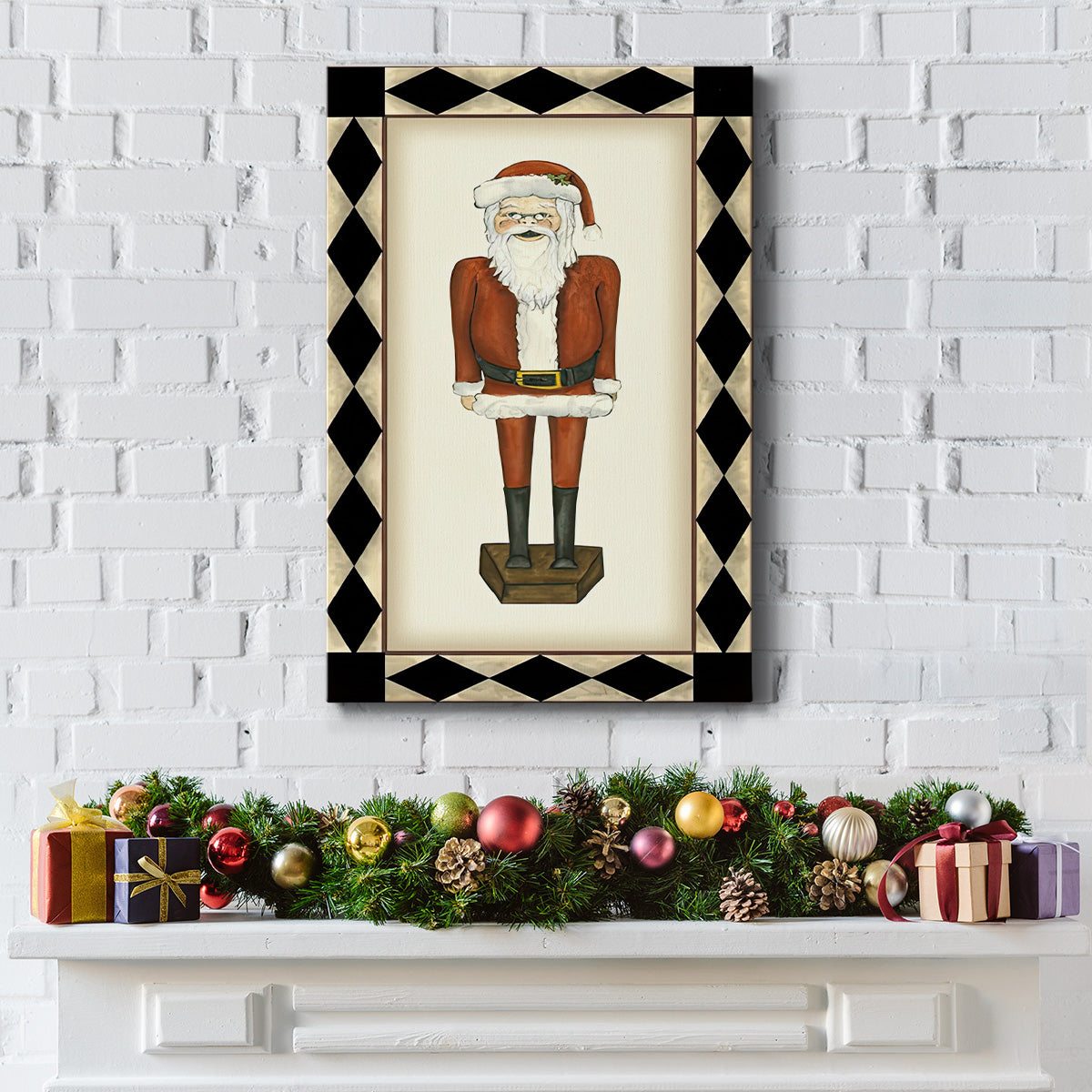 Jolly Santa - Gallery Wrapped Canvas