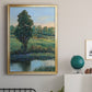 Tree by the Riverbank II - Modern Framed Canvas Print