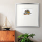 Raccoon Wheelbarrow Premium Framed Print Double Matboard