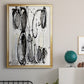 Grey Scribbles II - Modern Framed Canvas Print