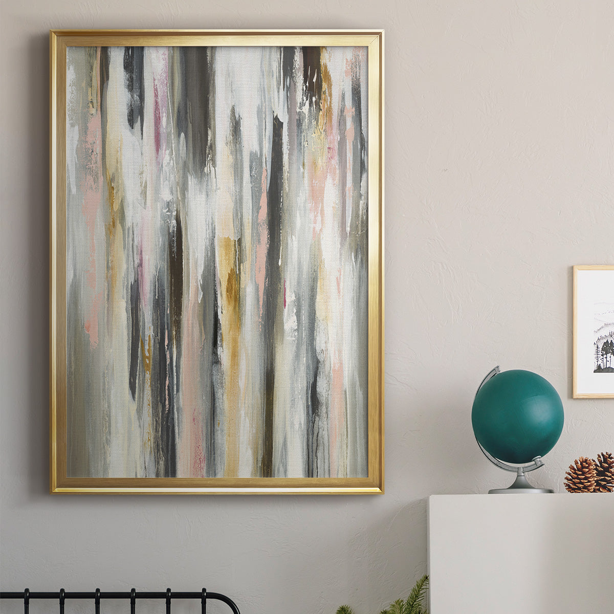 Color Ripple II - Modern Framed Canvas Print