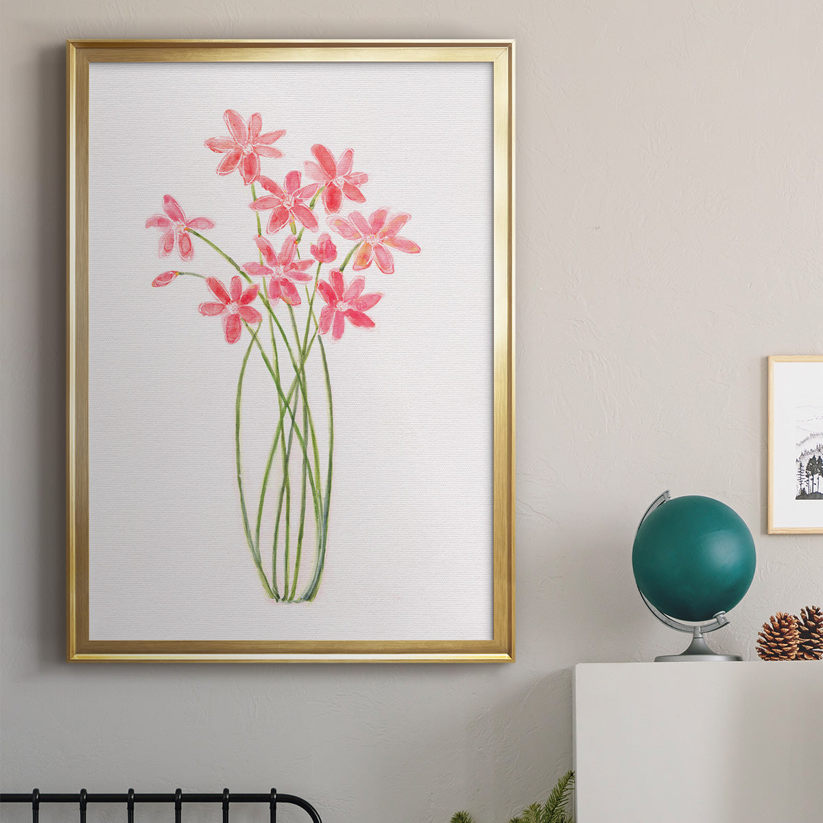 Intertwined Bouquet II - Modern Framed Canvas Print