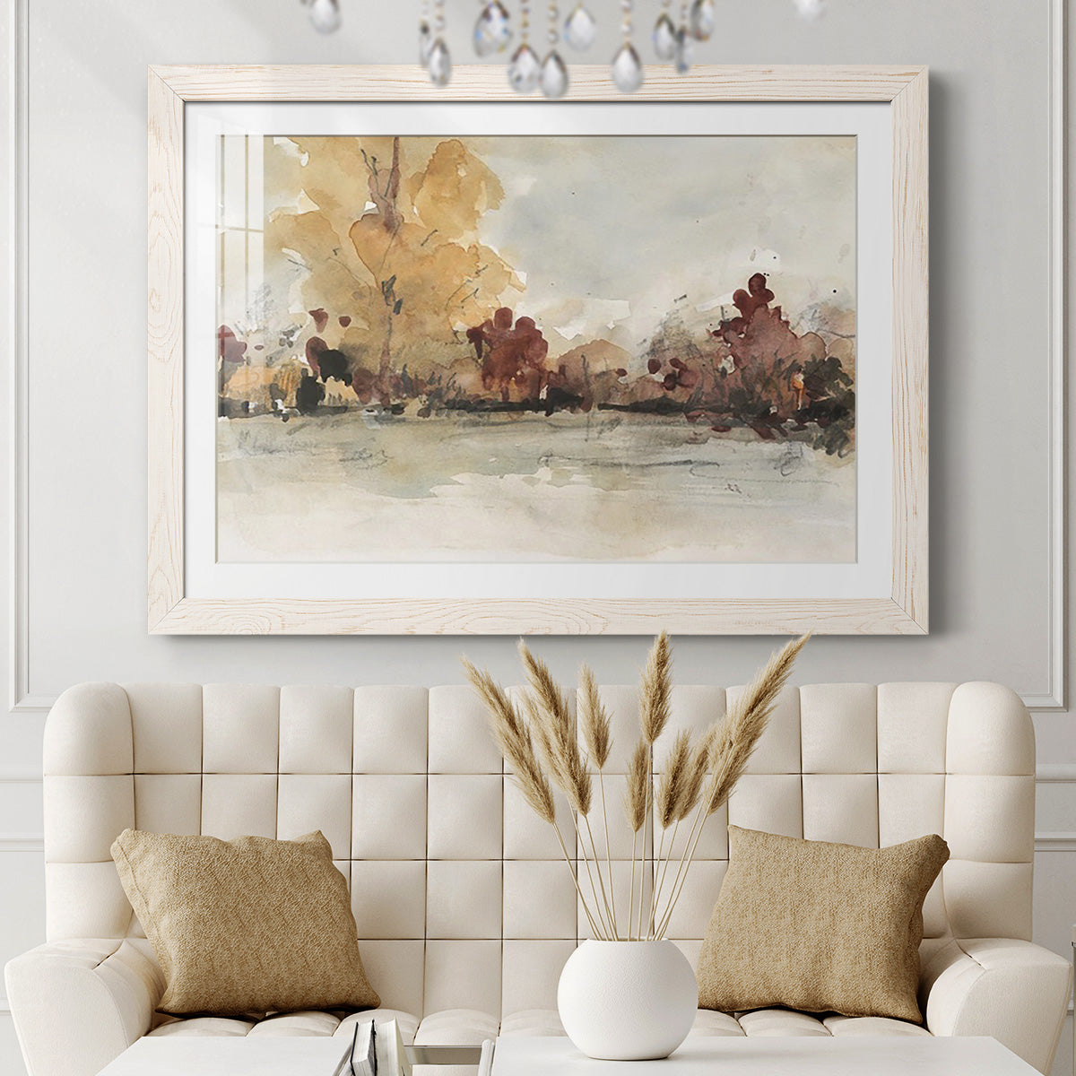 The Autumn View I - Barnwood Framed Art Print