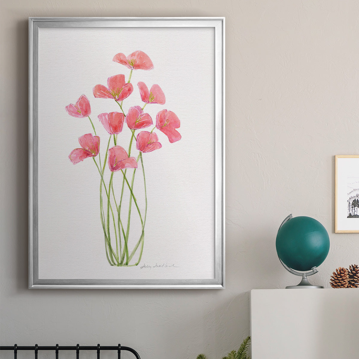 Intertwined Bouquet I - Modern Framed Canvas Print