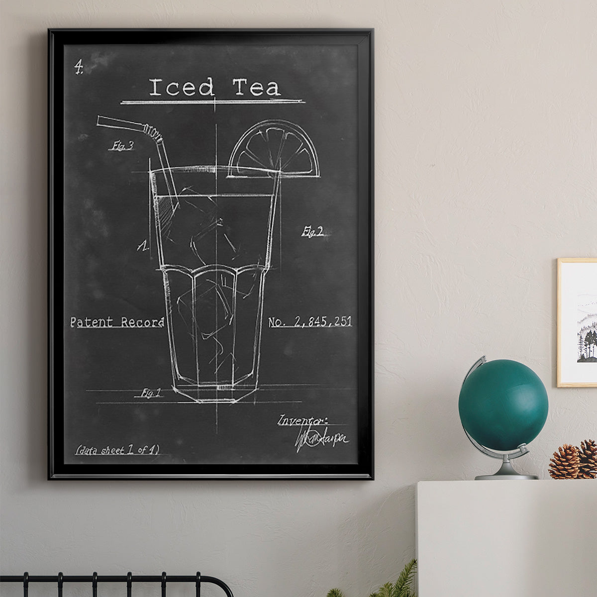 Morning Routine III - Modern Framed Canvas Print