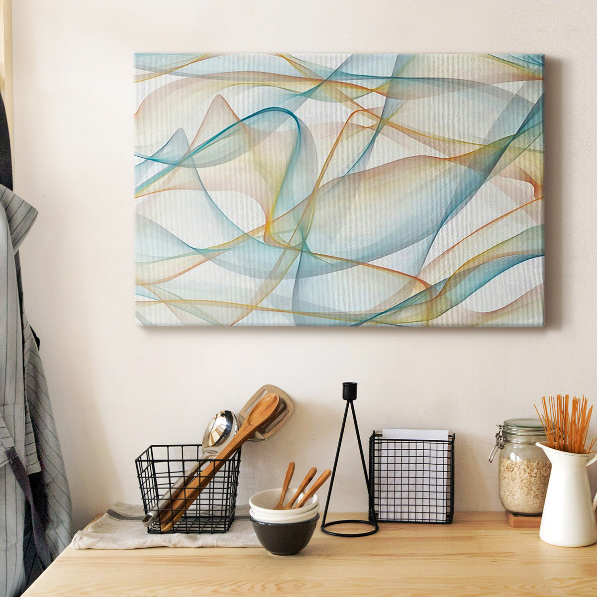 Curves and Waves V - Canvas Art Print